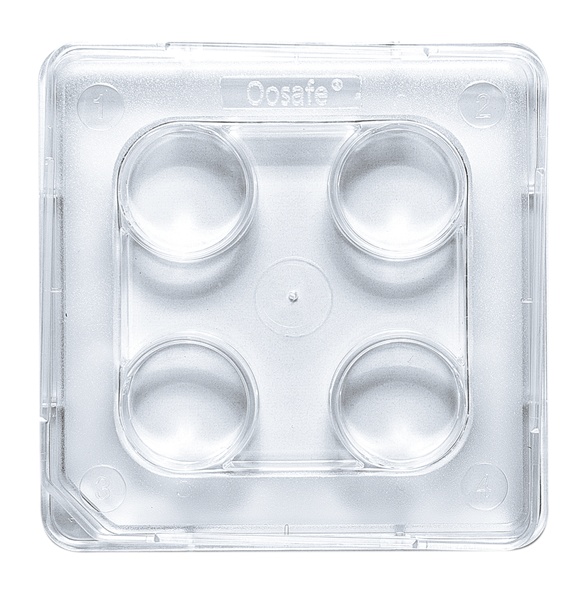 Oosafe® 4 Well Dish NonTreated Surface